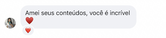 Depoimento sobre o conteúdo