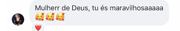 Depoimento sobre o conteúdo