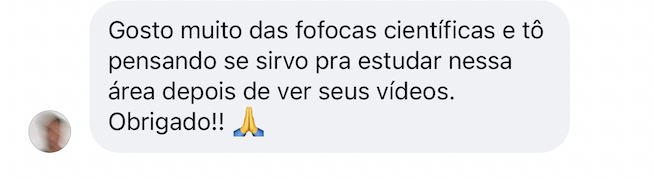 Depoimento sobre o conteúdo